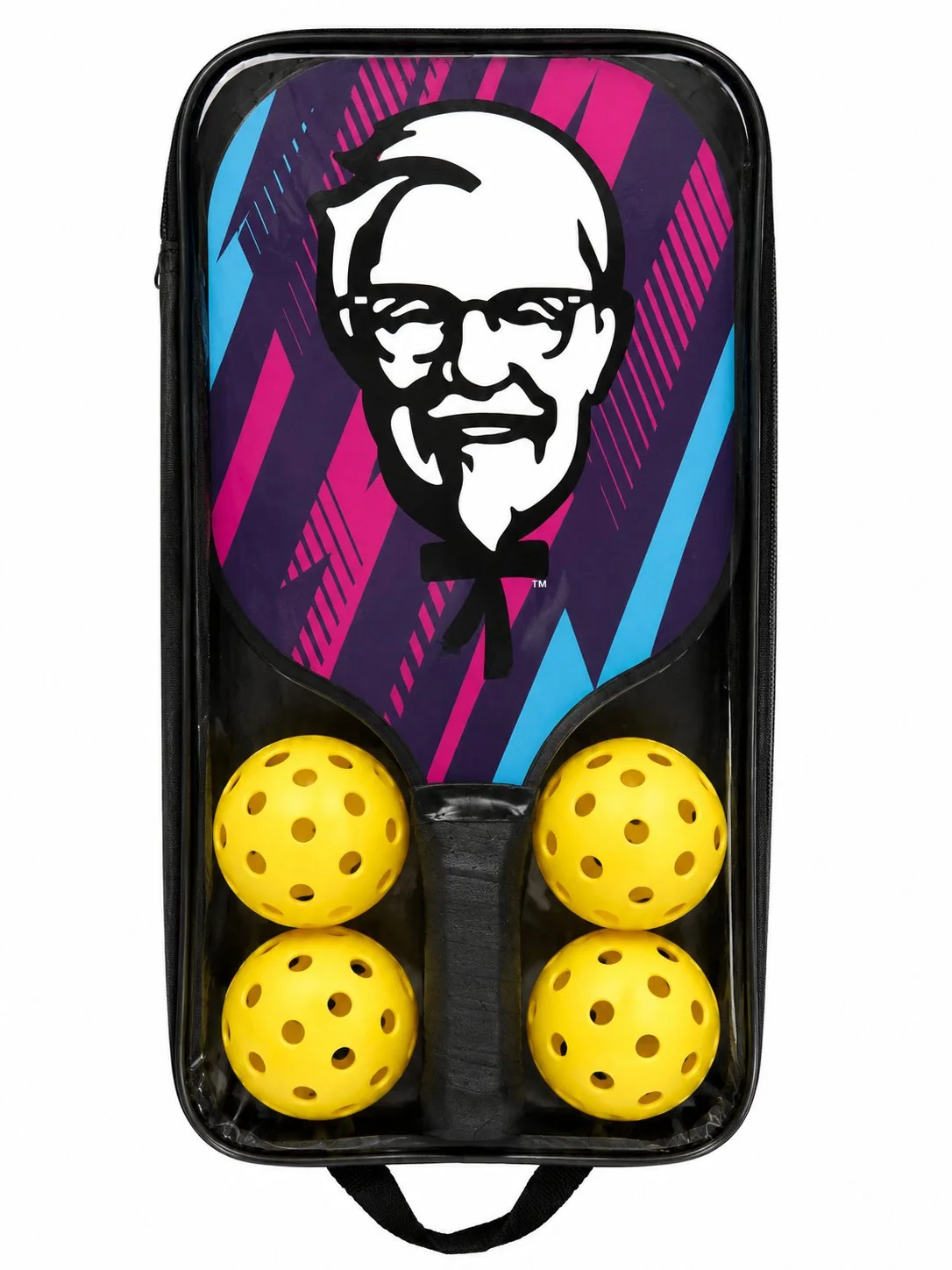 Complete pickleball racket and balls set