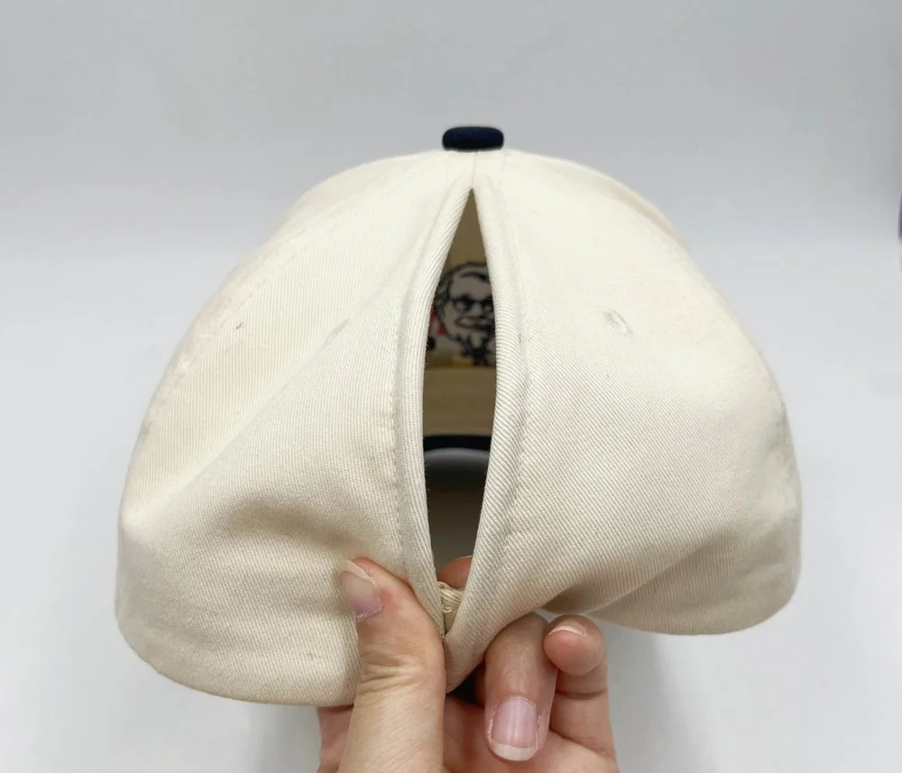 Back opening of ponytail cap