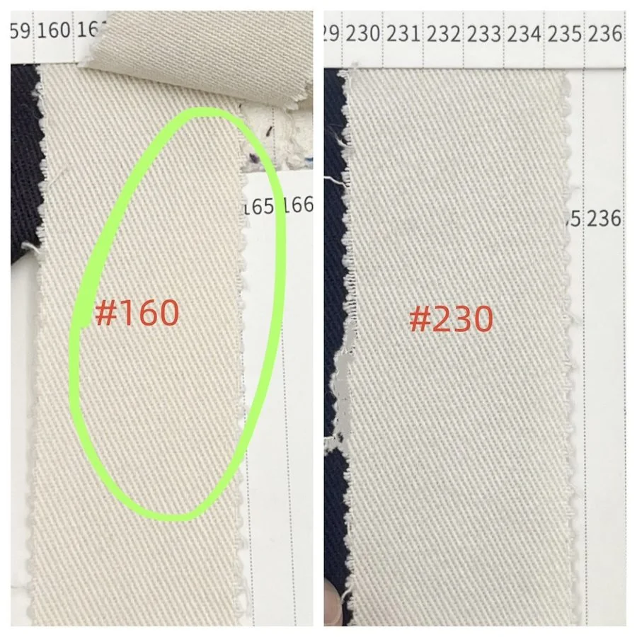 Cream fabric selection #160