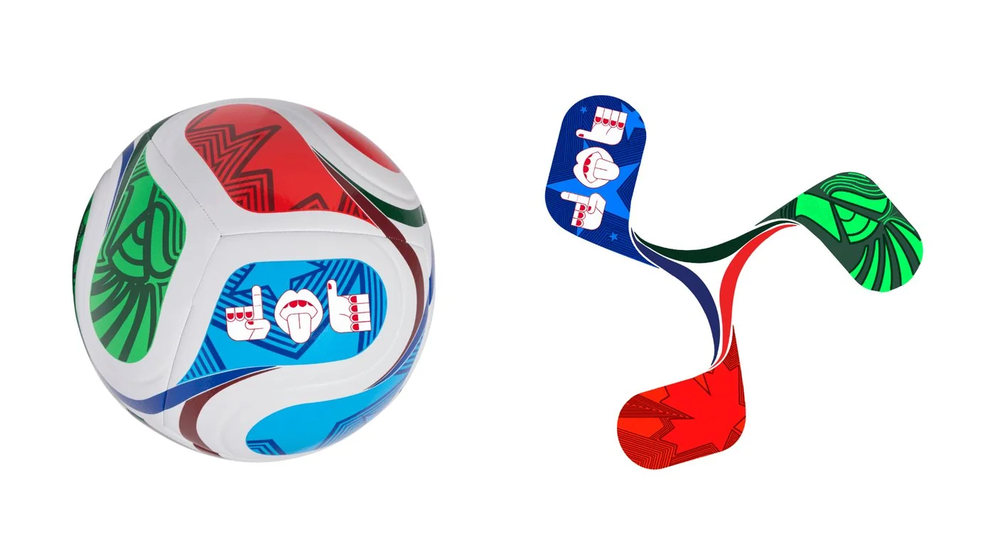 Branded 2026 World Cup campaign soccer ball
